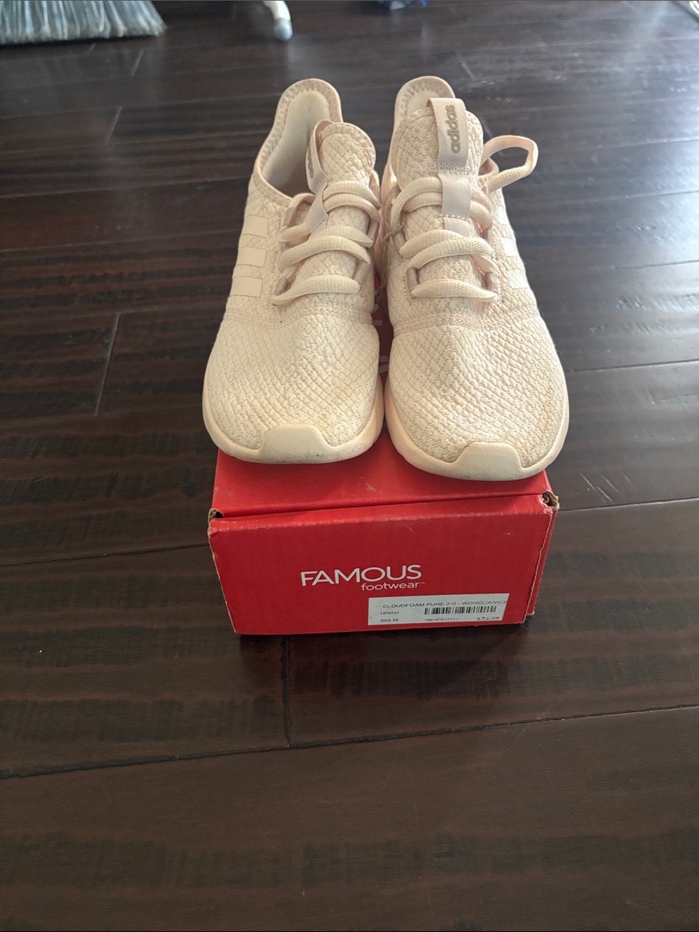 Adidas Knit Slip-On Sneakers - Light Pink